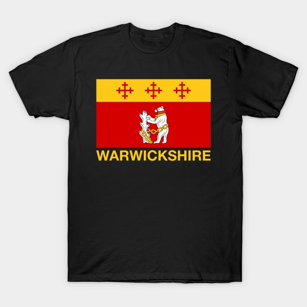 Warwickshire Standing Bear Flag - England T-Shirt by CityNoir